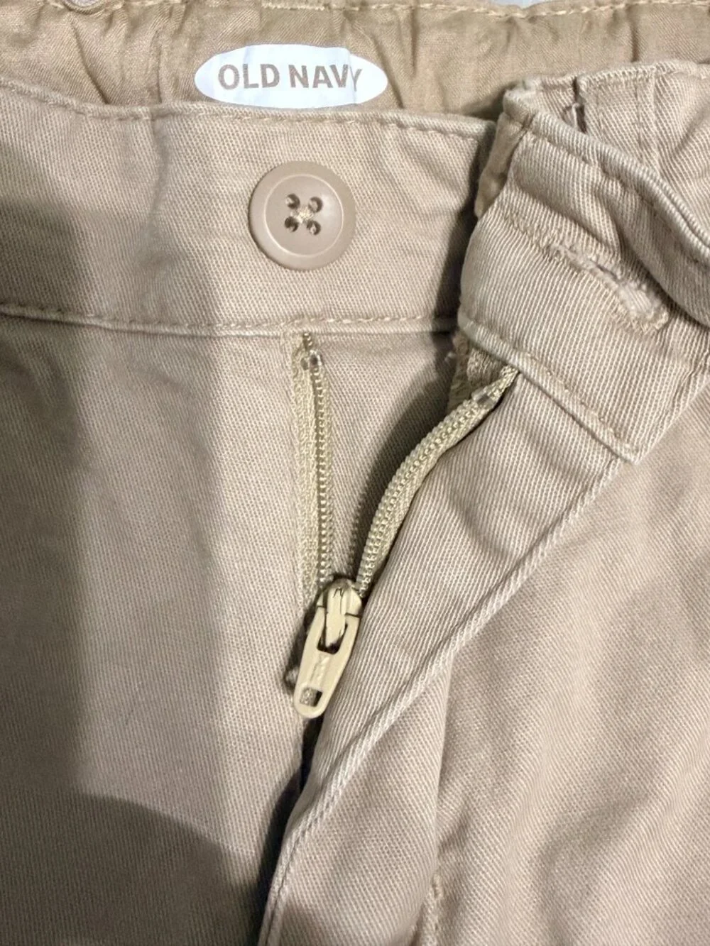 Old Navy Boys Khaki Shorts School Uniform Flat Front Chino 5 Pairs Size 10 Slim